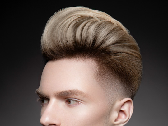 Pompadour Straight Hair